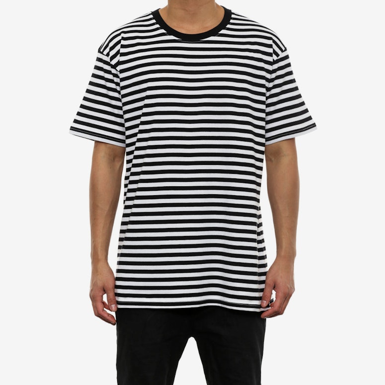 Staple Stripe Tee Black/white