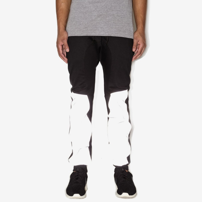 Reflective up Leg Jogger Black