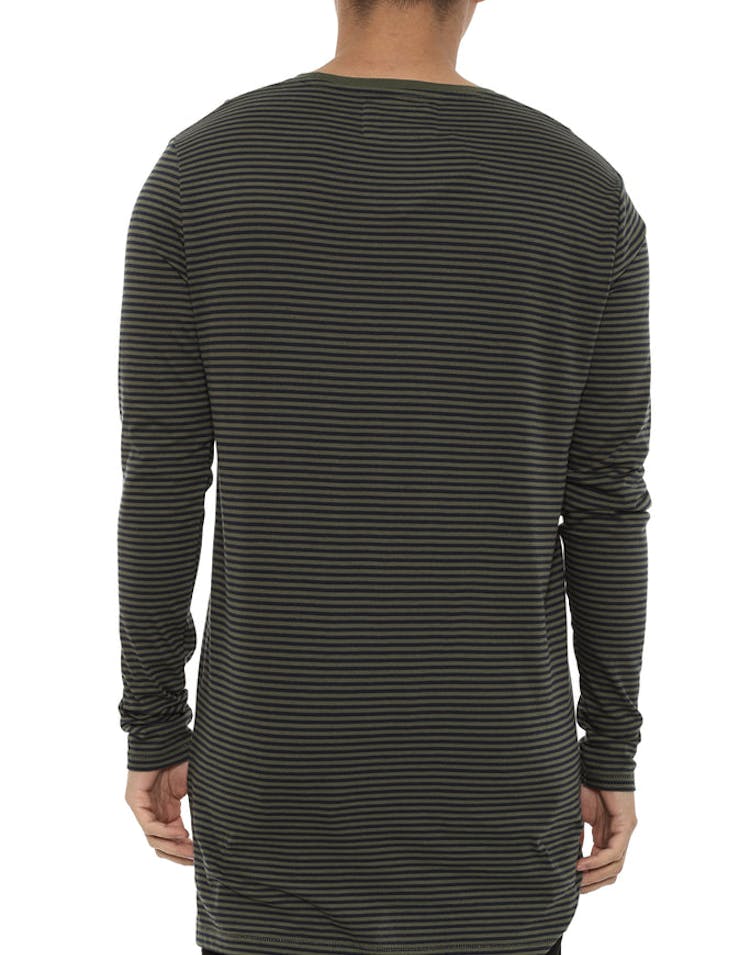Stripe Flintlock Long Sleeve Tee Navy/olive