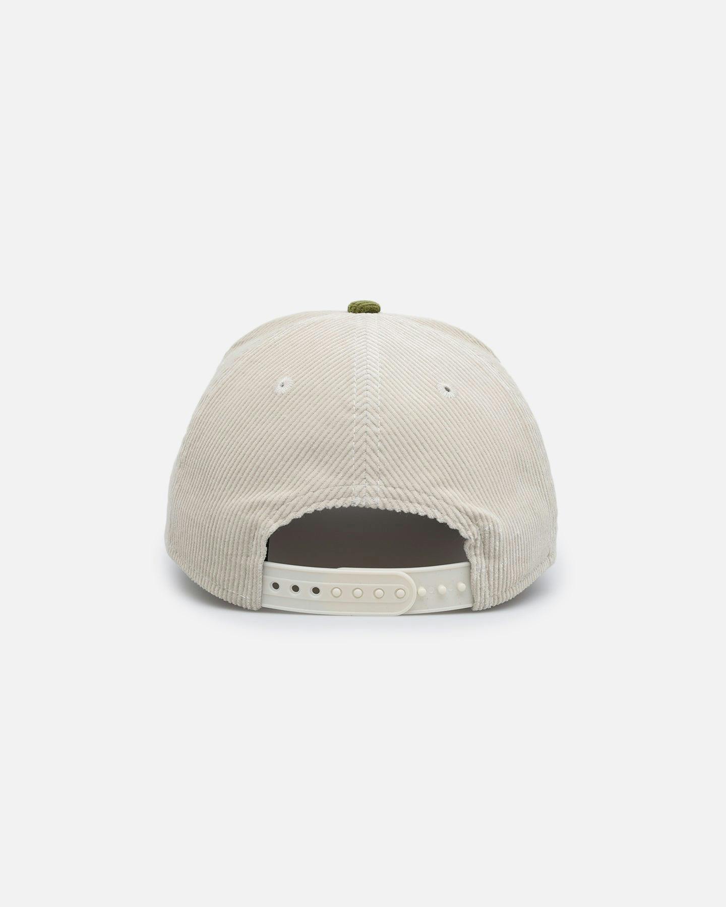New Era New York Mets 'Dusty Olive Corduroy' Golfer Pre-Curved Snapback Green Med
