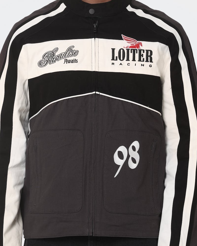Loiter Motor Jacket Black thumbnail - 3