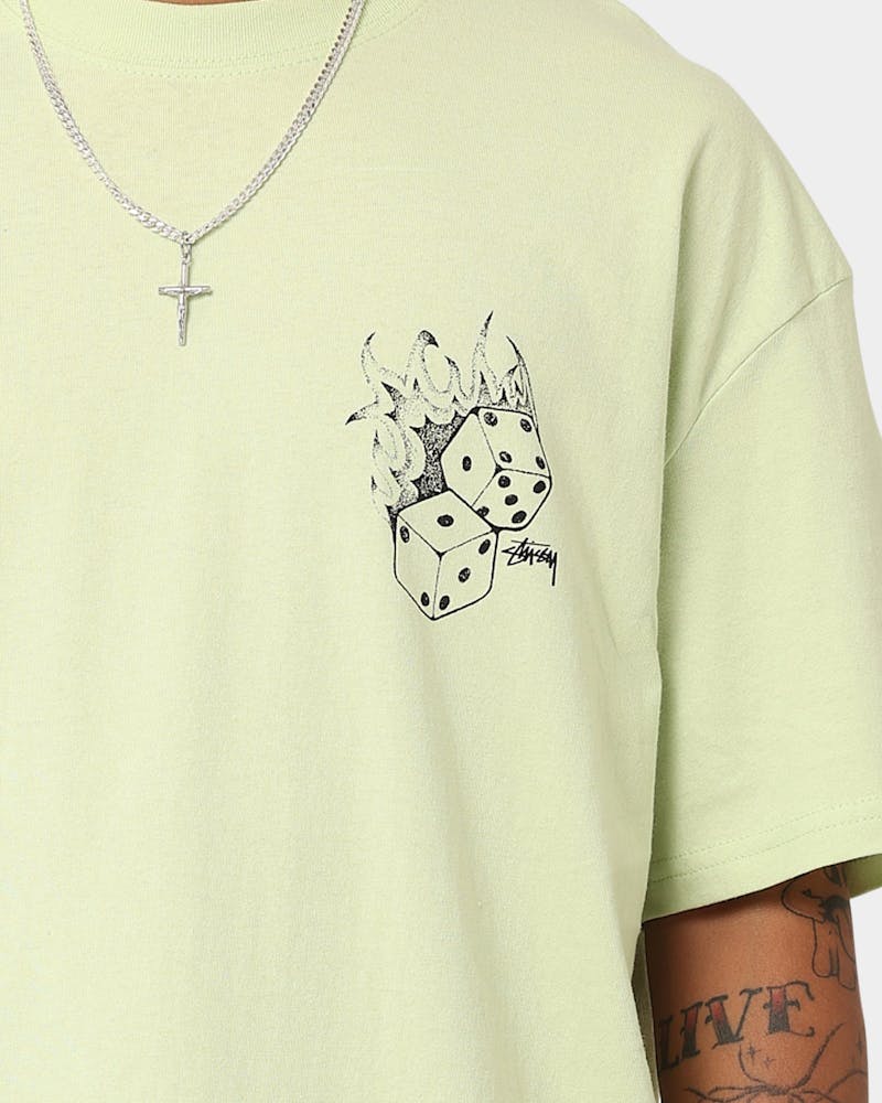 Stussy Fire Dice T-Shirt Light Green thumbnail - 3