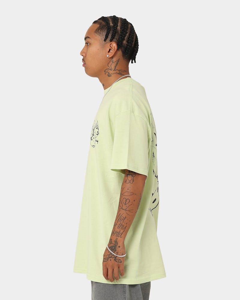 Stussy Fire Dice T-Shirt Light Green thumbnail - 6