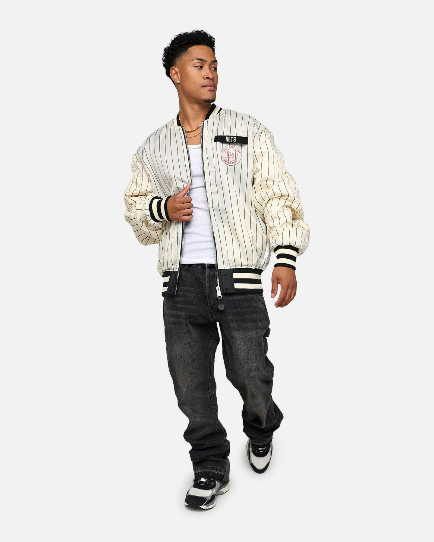 New Era X Alpha Industries Brooklyn Nets L-2B Bomber Jacket Black