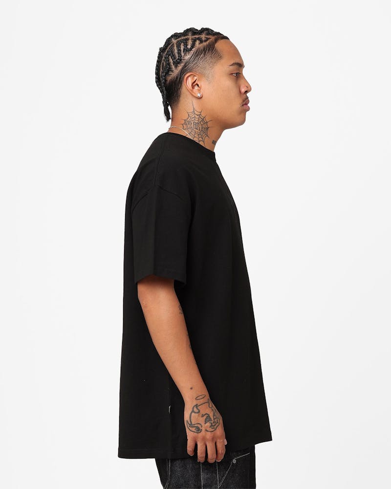 Stussy Tonal Stock Oversized Heavy Weight T-Shirt Black thumbnail - 4