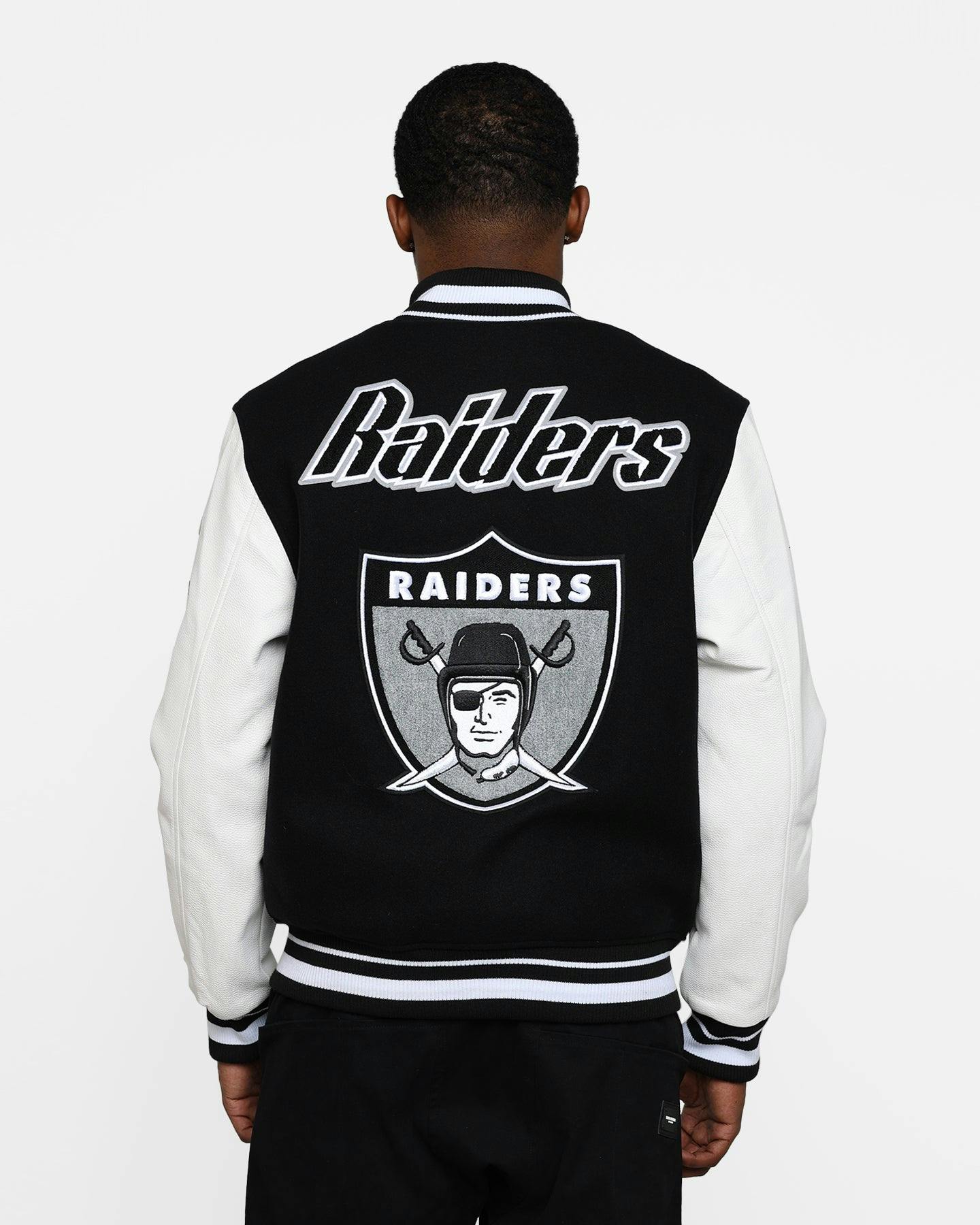 Pro Standard Oakland Raiders Wool Varsity Jacket Black/White