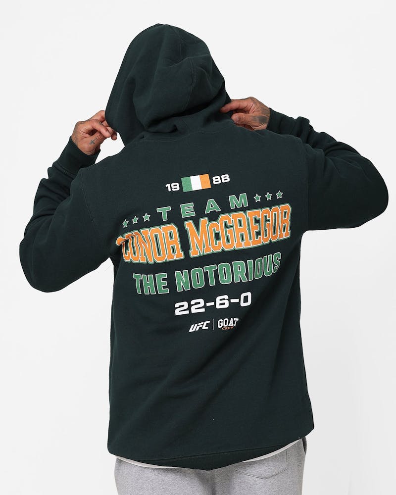 Goat Crew X UFC Conor McGregor Team McGregor Hoodie Deep Green thumbnail - 2