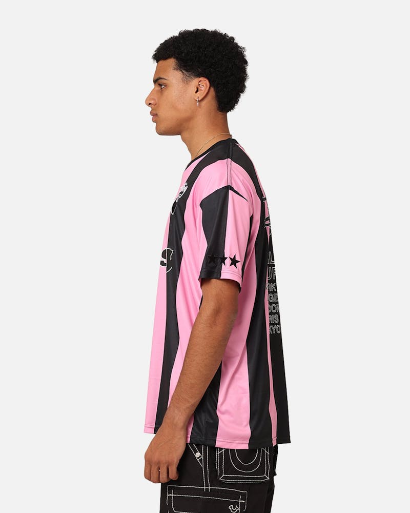 Stussy Football T-Shirt Black/Pink thumbnail - 6