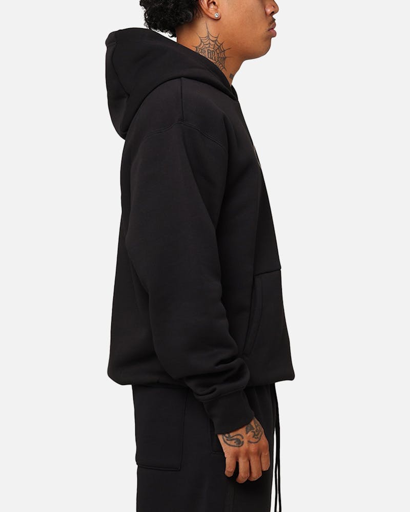 Jordan X Paris Saint-Germain Fleece Pullover Hoodie Black/Cargo Khaki thumbnail - 5