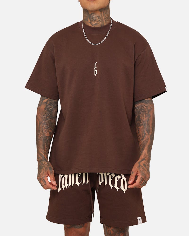 Fallen Breed Monogram T-Shirt Brown/Off White thumbnail - 4