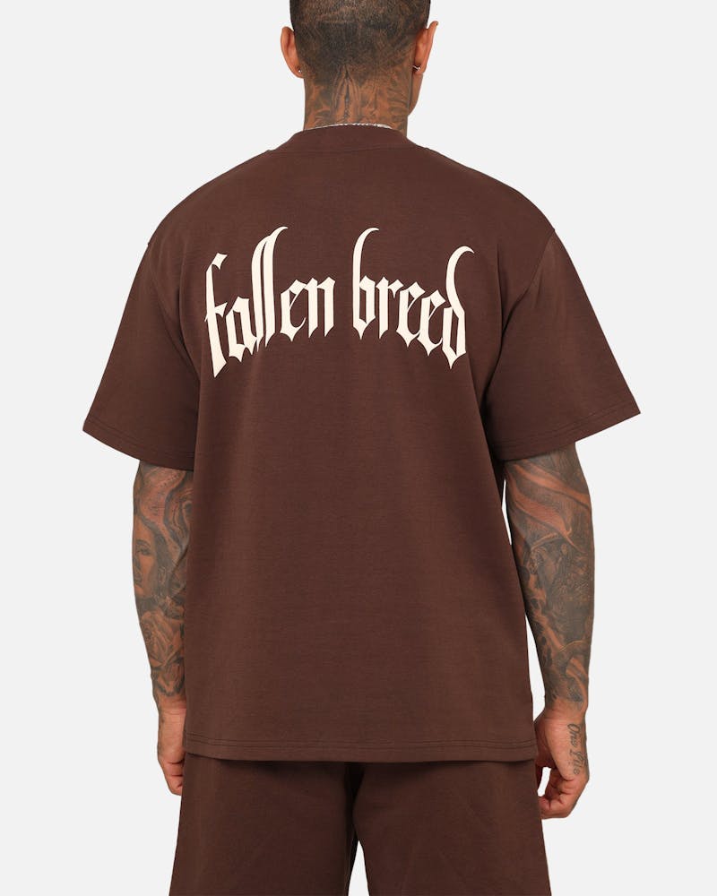 Fallen Breed Monogram T-Shirt Brown/Off White thumbnail - 5