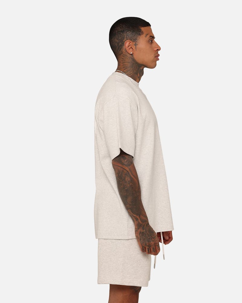 Fallen Breed Monogram T-Shirt Grey Marle/White thumbnail - 6
