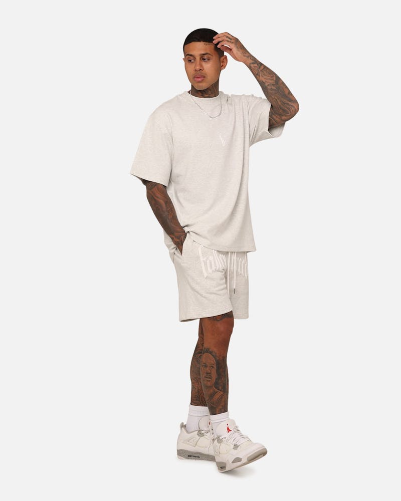 Fallen Breed Monogram T-Shirt Grey Marle/White thumbnail - 8