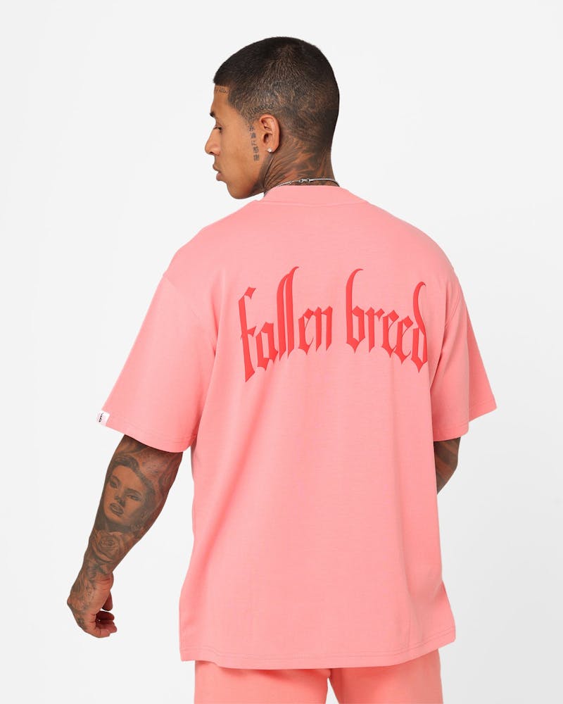 Fallen Breed Monogram T-Shirt Pink/Red thumbnail - 2