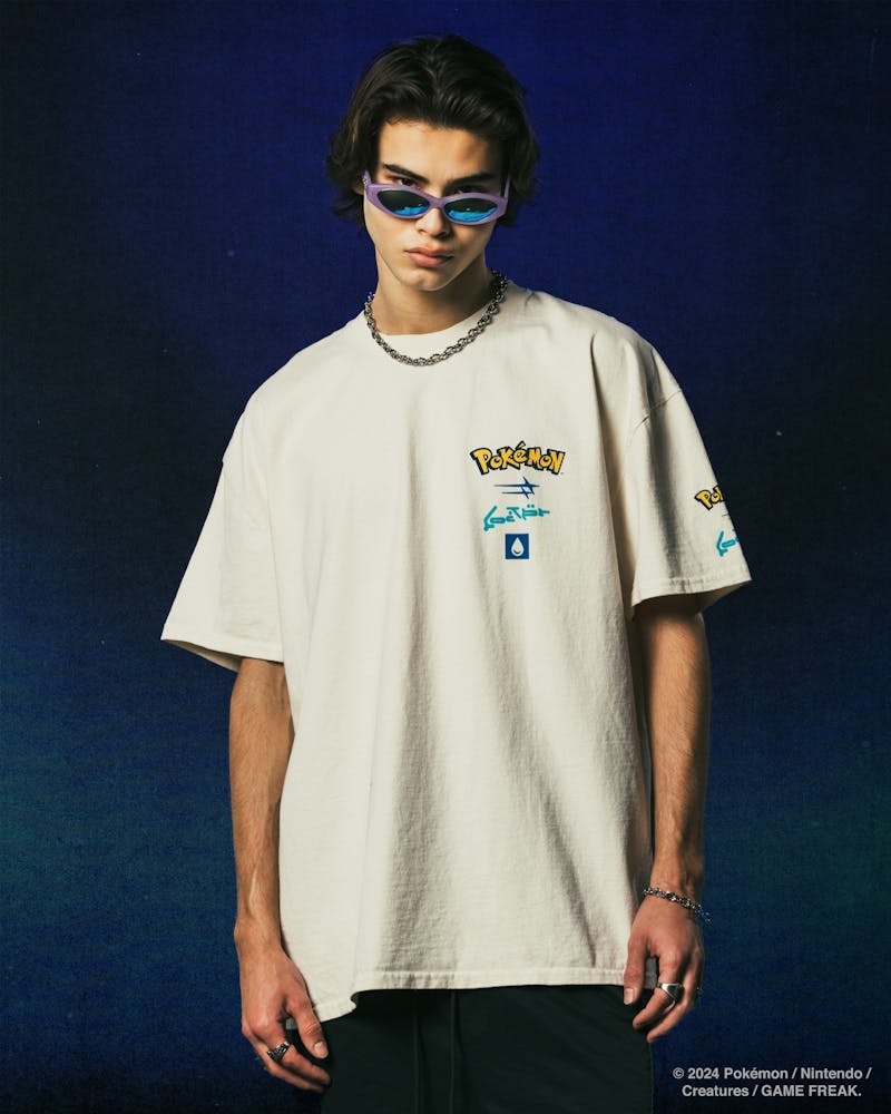 Pokémon By Loiter Squirtle Heavyweight T-Shirt Off White thumbnail - 1