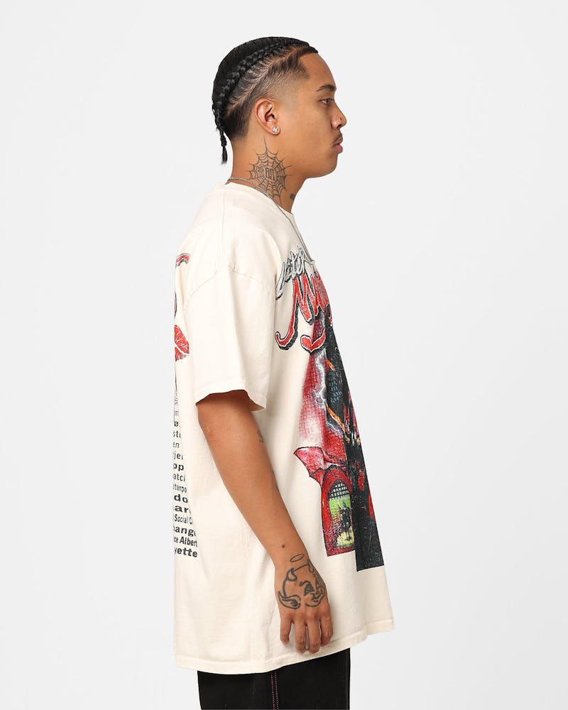 Loiter Mayhem Mob Vintage T-Shirt Off White thumbnail - 5