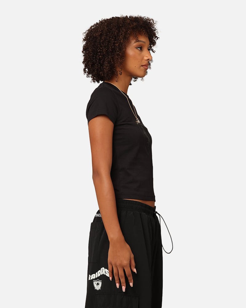 Puma X Scuderia Ferrari Women's Ferrari Style Baby Doll T-Shirt Black thumbnail - 4