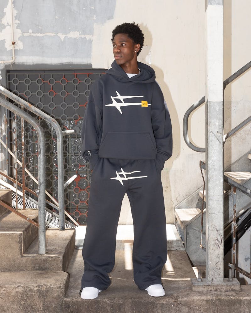 Loiter Hybrid Premium Hoodie Charcoal thumbnail - 1
