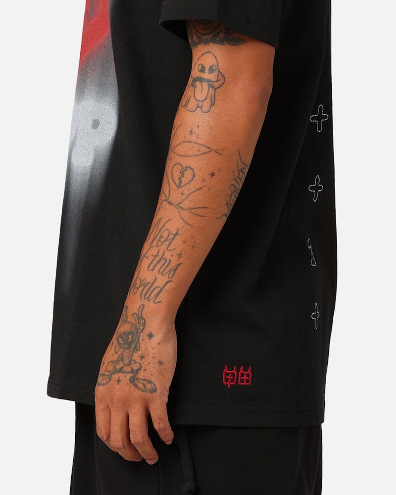 Ksubi X Trippie Redd Love Trip Kash T-Shirt Jet Black thumbnail - 7