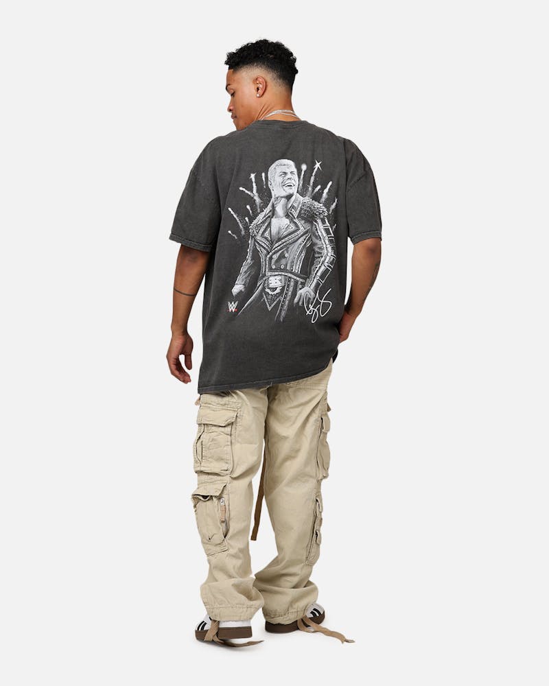 Culture Kings X WWE Cody Rhodes Heavyweight T-Shirt Black Wash thumbnail - 5
