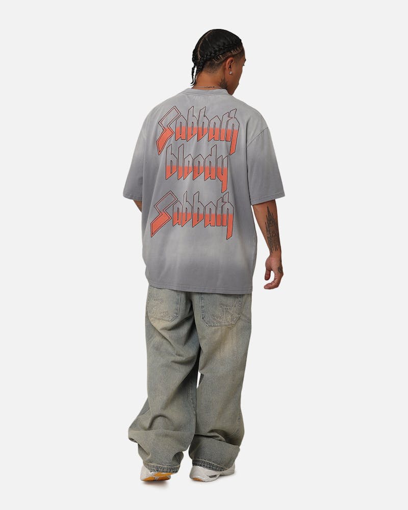 Black Sabbath Bloody Sabbath T-Shirt Washed Grey thumbnail - 3
