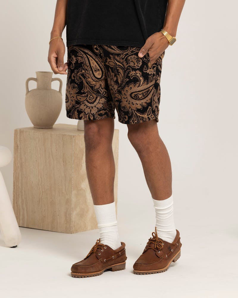 Carre Drakeo Shorts Brown/Black thumbnail - 5