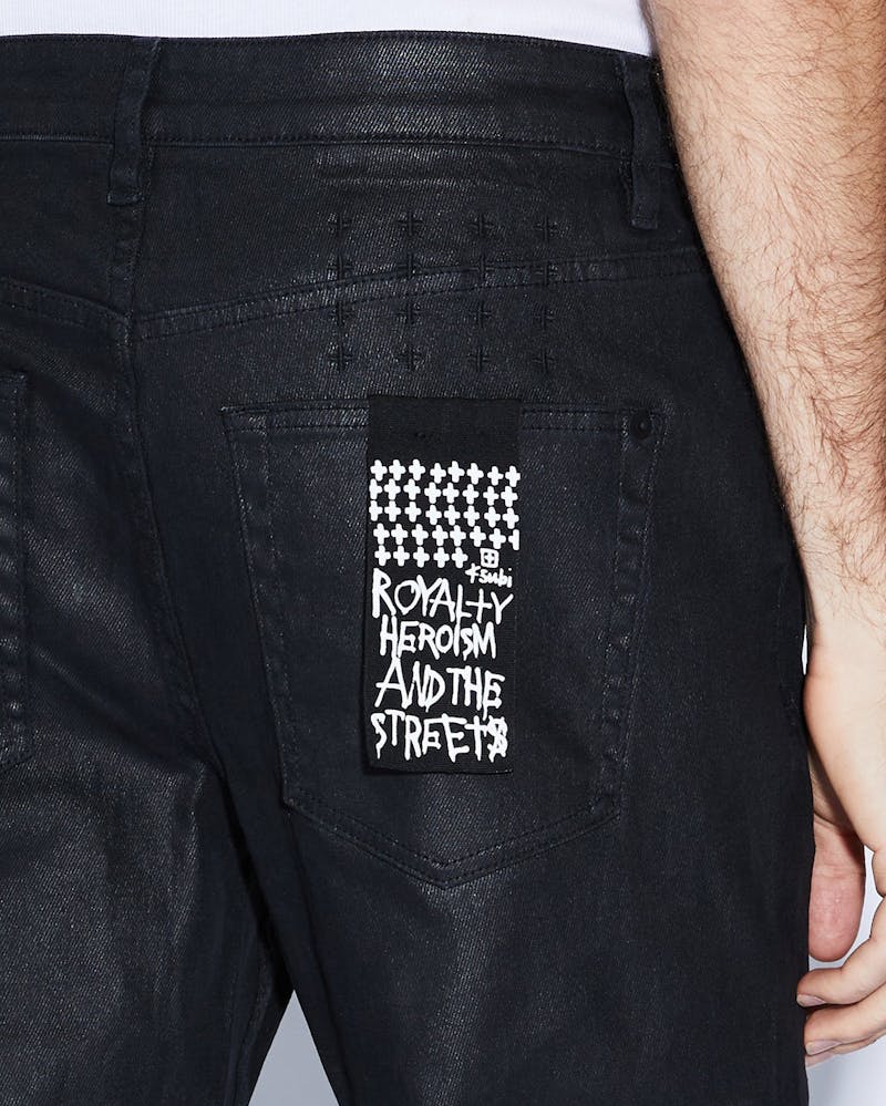 Ksubi Bronko Wax Jeans Black thumbnail - 4
