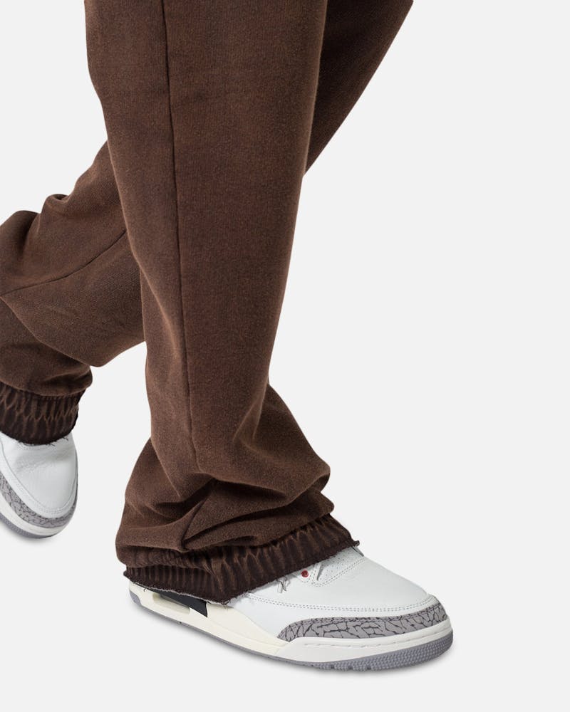 MNML Washed Flare Sweatpants Brown thumbnail - 6