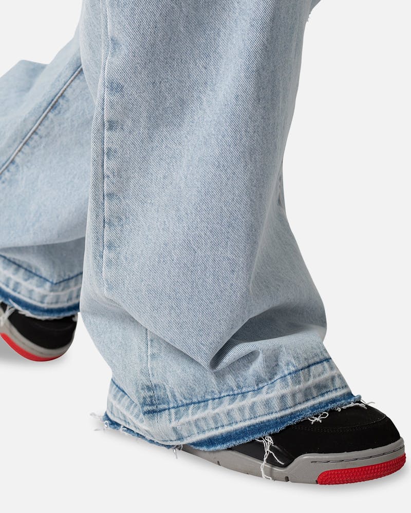 MNML Baggy Skater Denim Jeans Light Blue thumbnail - 5