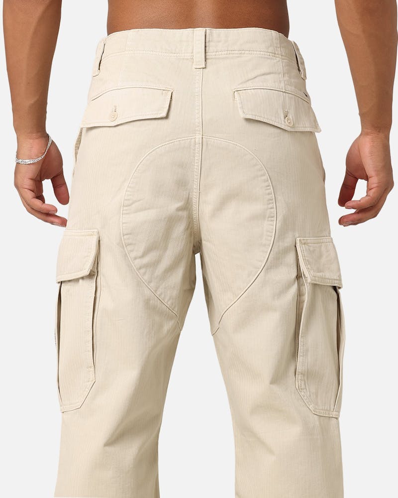 Tommy Jeans TJM Aiden Baggy Cargo Pants Newsprint thumbnail - 7