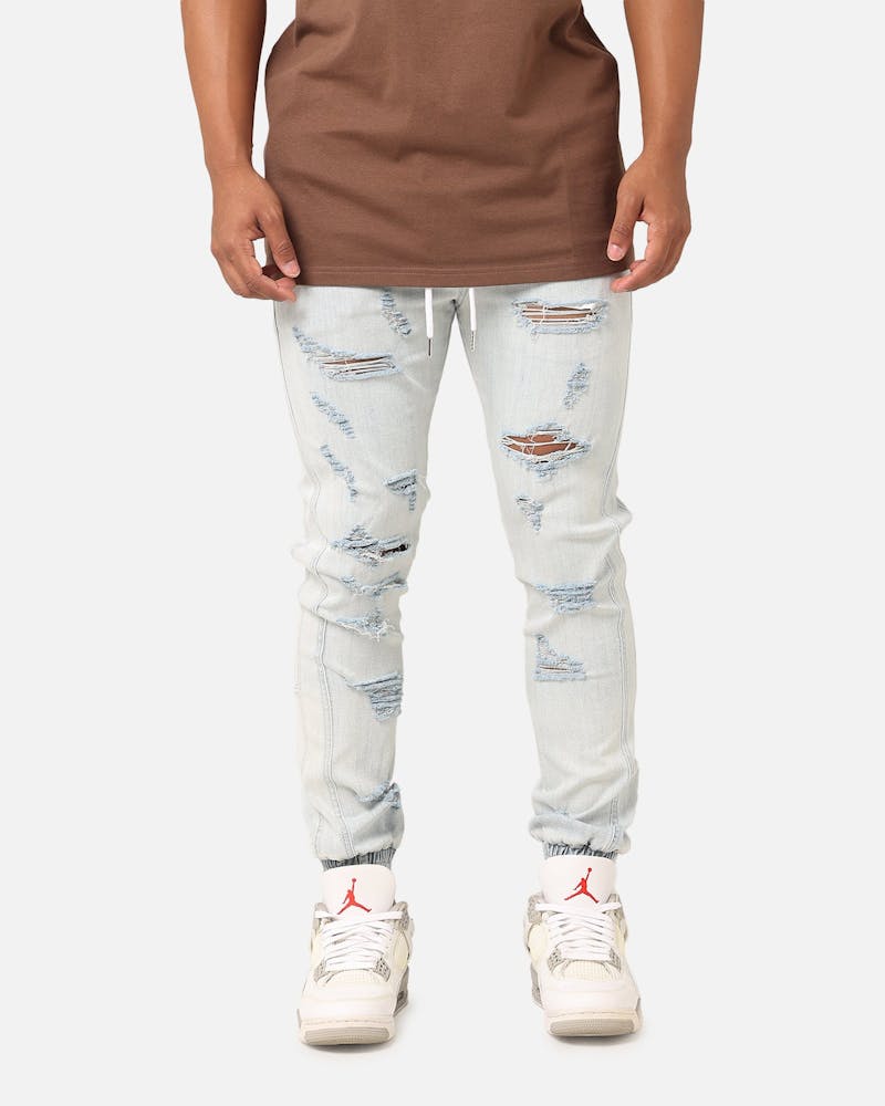 Saint Morta Riot Joggers Light Blue Culture Kings NZ