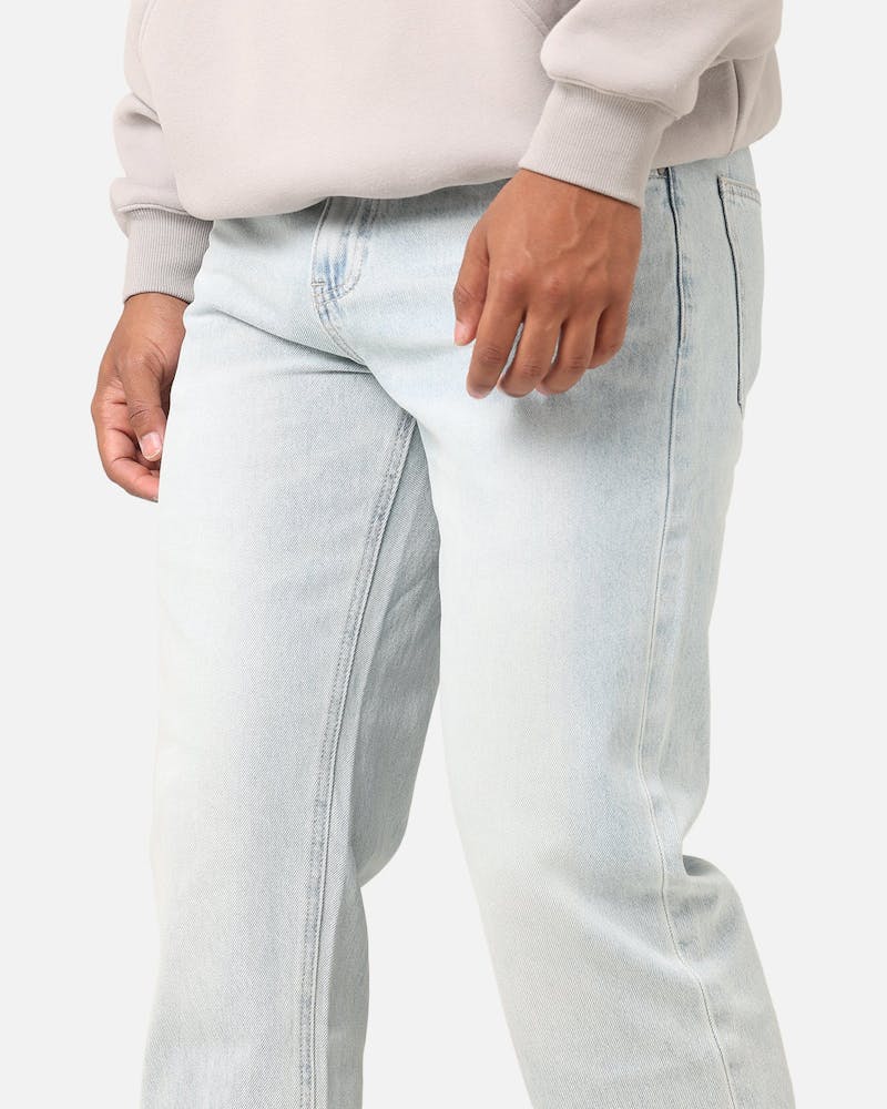 Saint Morta Psykhe Distressed Jeans Light Blue Culture Kings NZ