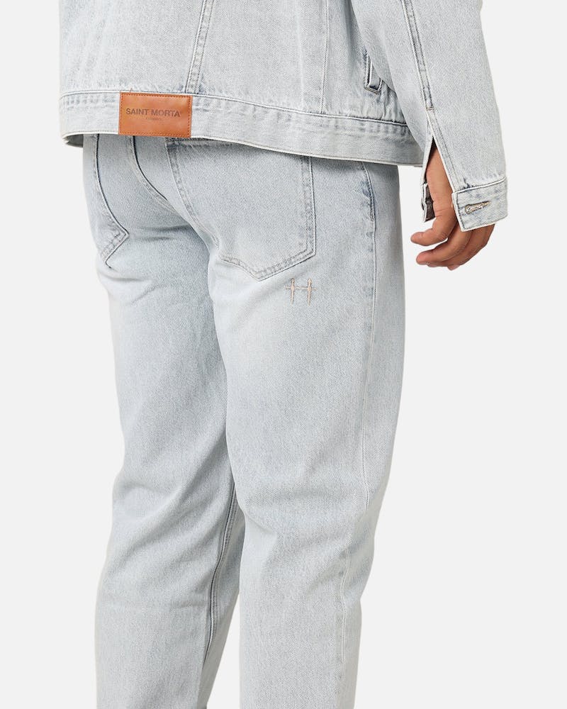 Saint Morta Psykhe Jeans Light Blue Culture Kings NZ