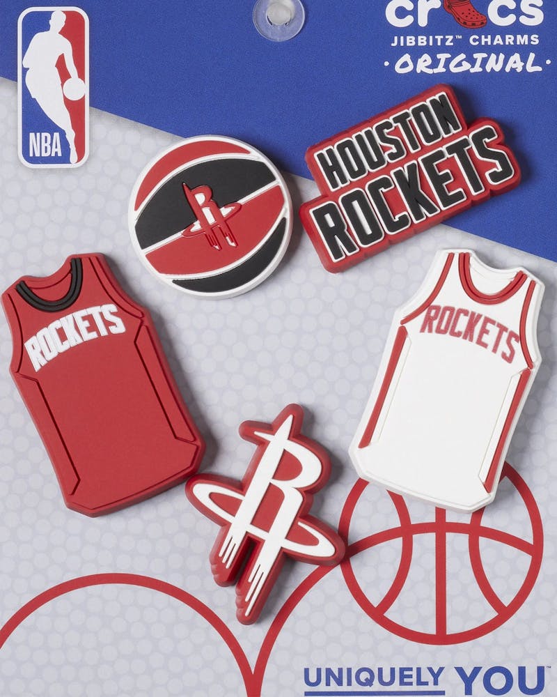 Crocs Houston Rockets 5 Pack Jibbitz Charms Multi thumbnail - 5