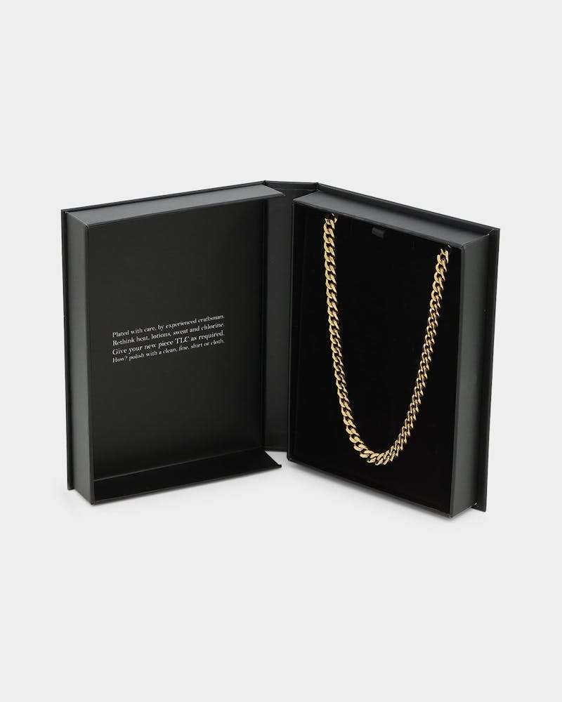 NXS 7mm Cuban Chain Gold thumbnail - 2