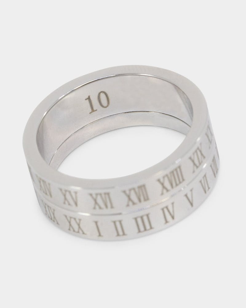 NXS Roman Rotating Ring White Gold thumbnail - 3