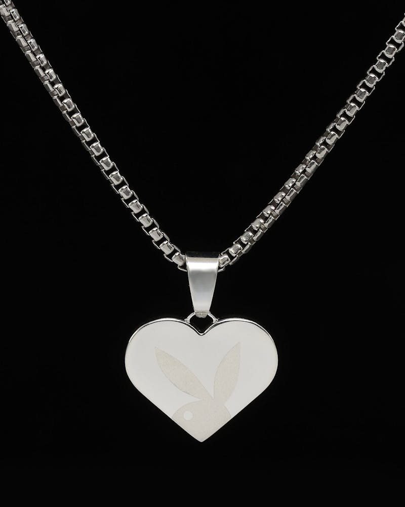 Playboy By House Of Auric Playboy Heart Pendant Sterling Silver thumbnail - 4