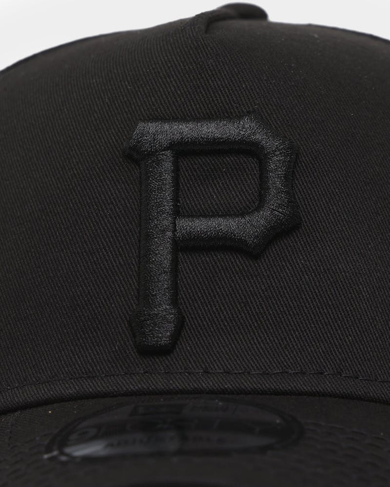 New Era Pittsburgh Pirates 9FORTY A-Frame Snapback Black/Black thumbnail - 4