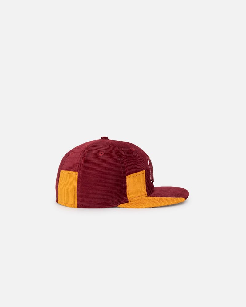 New Era New York Yankees 'Maroon Patchwork Corduroy' 59FIFTY Fitted Maroon/Yellow thumbnail - 3