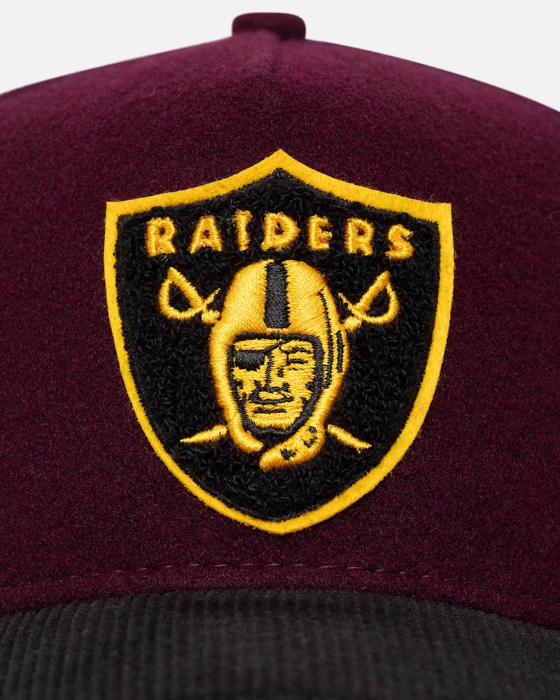 New Era Las Vegas Raiders 'Large Chenille' 9FORTY A-Frame Snapback Maroon thumbnail - 11
