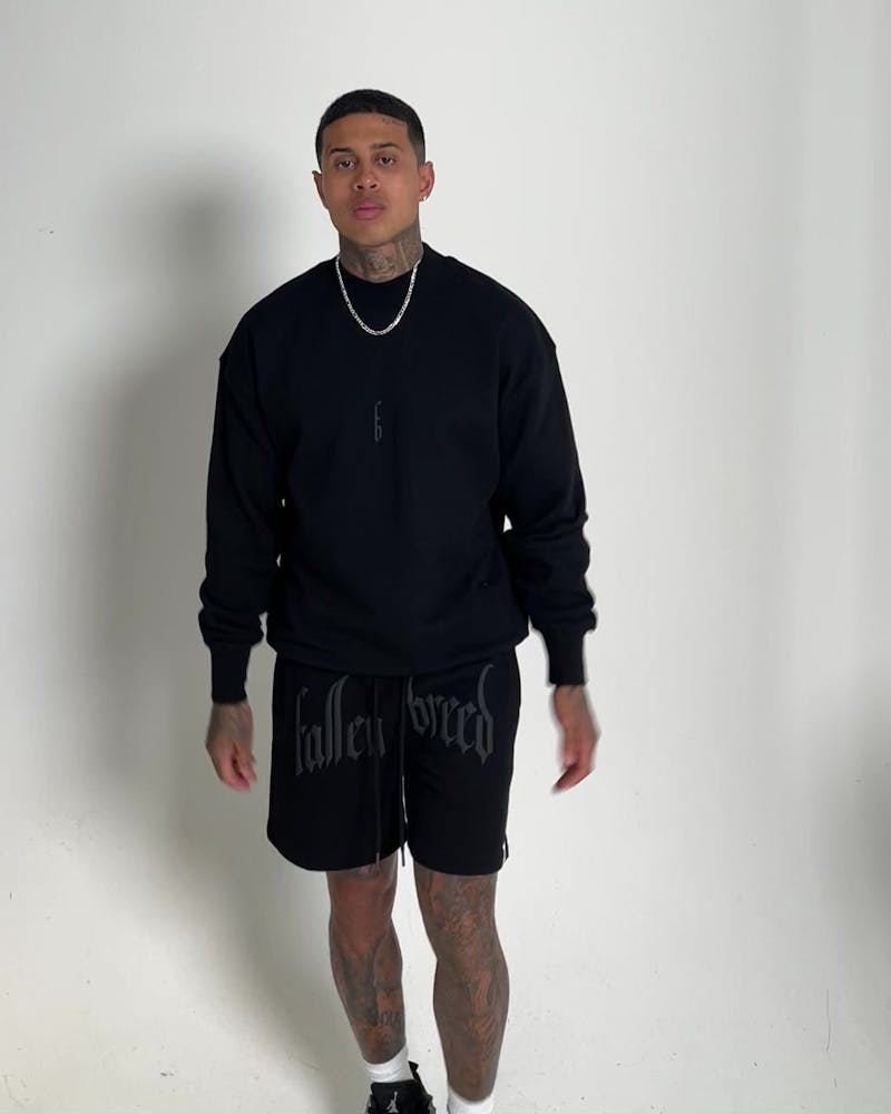 Fallen Breed Monogram Crewneck Black/Black thumbnail - 1