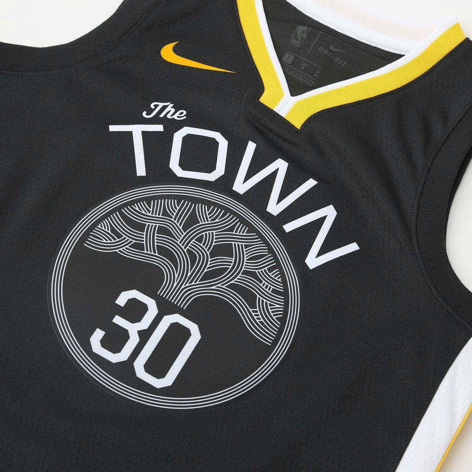 Stephen Curry #30 Nike Statement Edition Youth Swingman Jersey Black ...