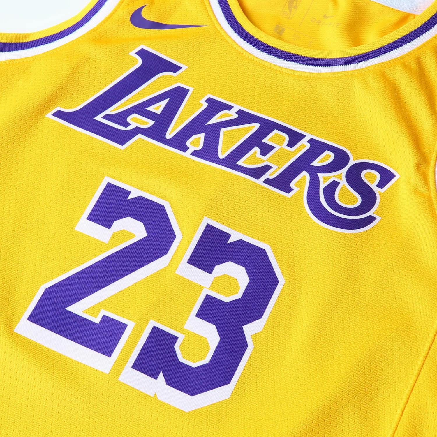 Nike Kids Los Angeles Lakers Lebron James 23 Icon Swingman Nba Jersey Yellow Culture Kings Nz