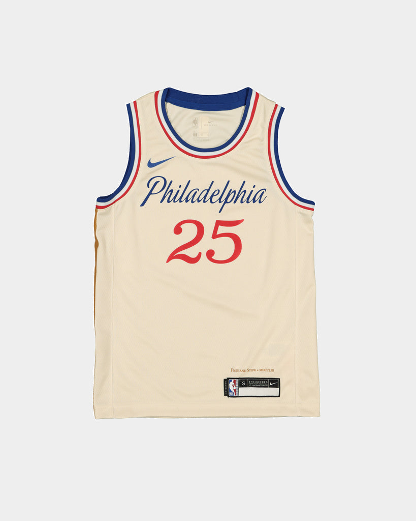 Nike Kids Philadelphia 76ers Ben Simmons #25 Swingman Jersey Navy