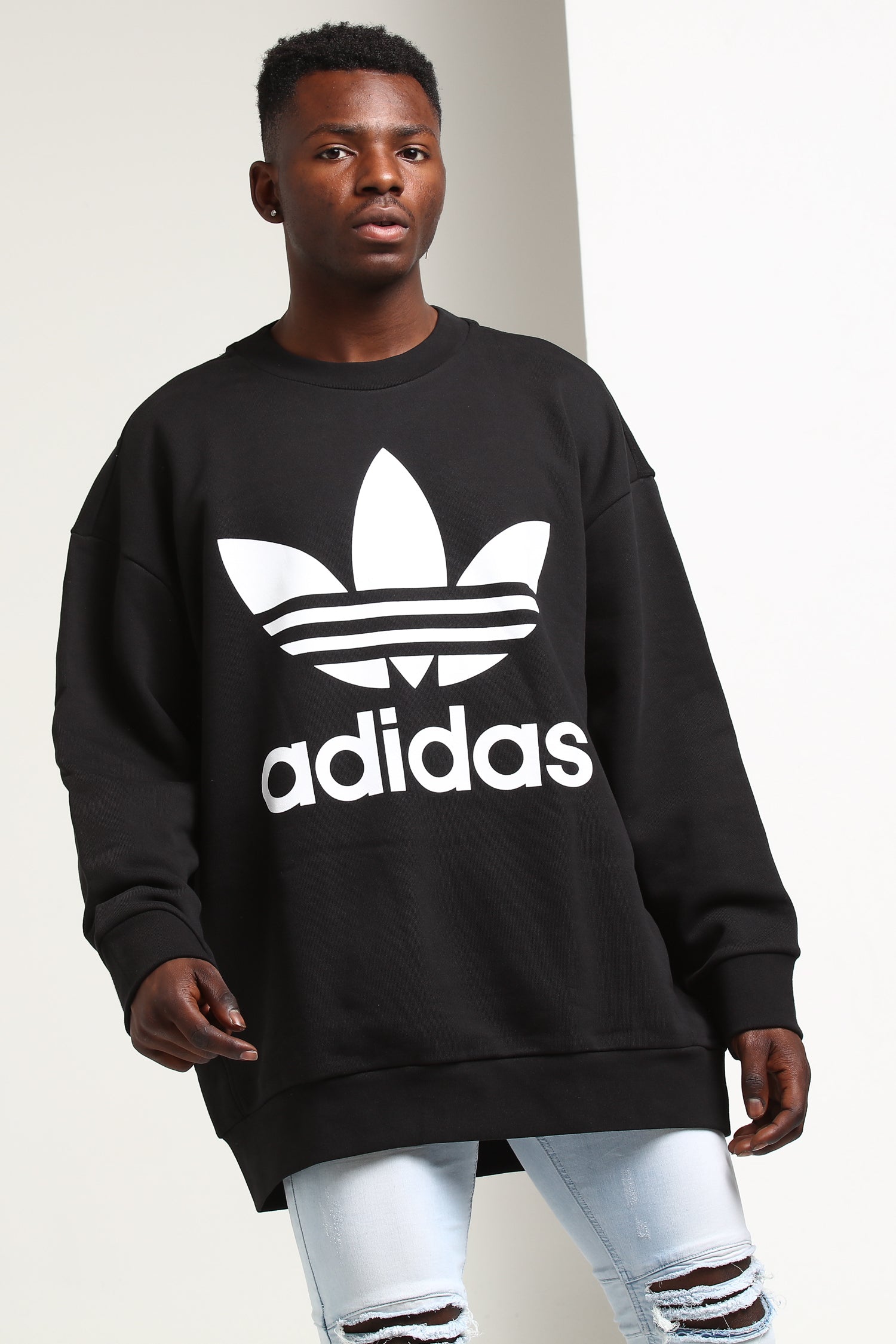 adidas oversized sweatshirt black