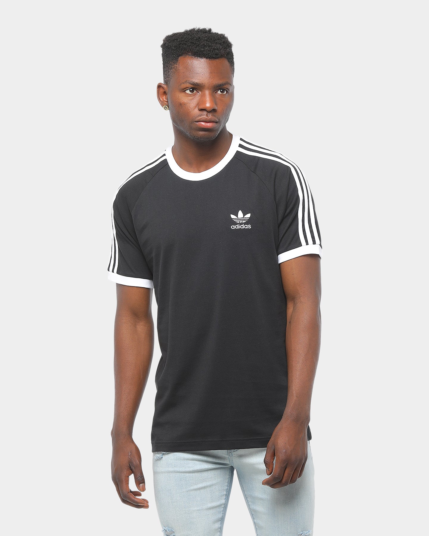 Adidas 3-Stripes Tee Black | Culture 