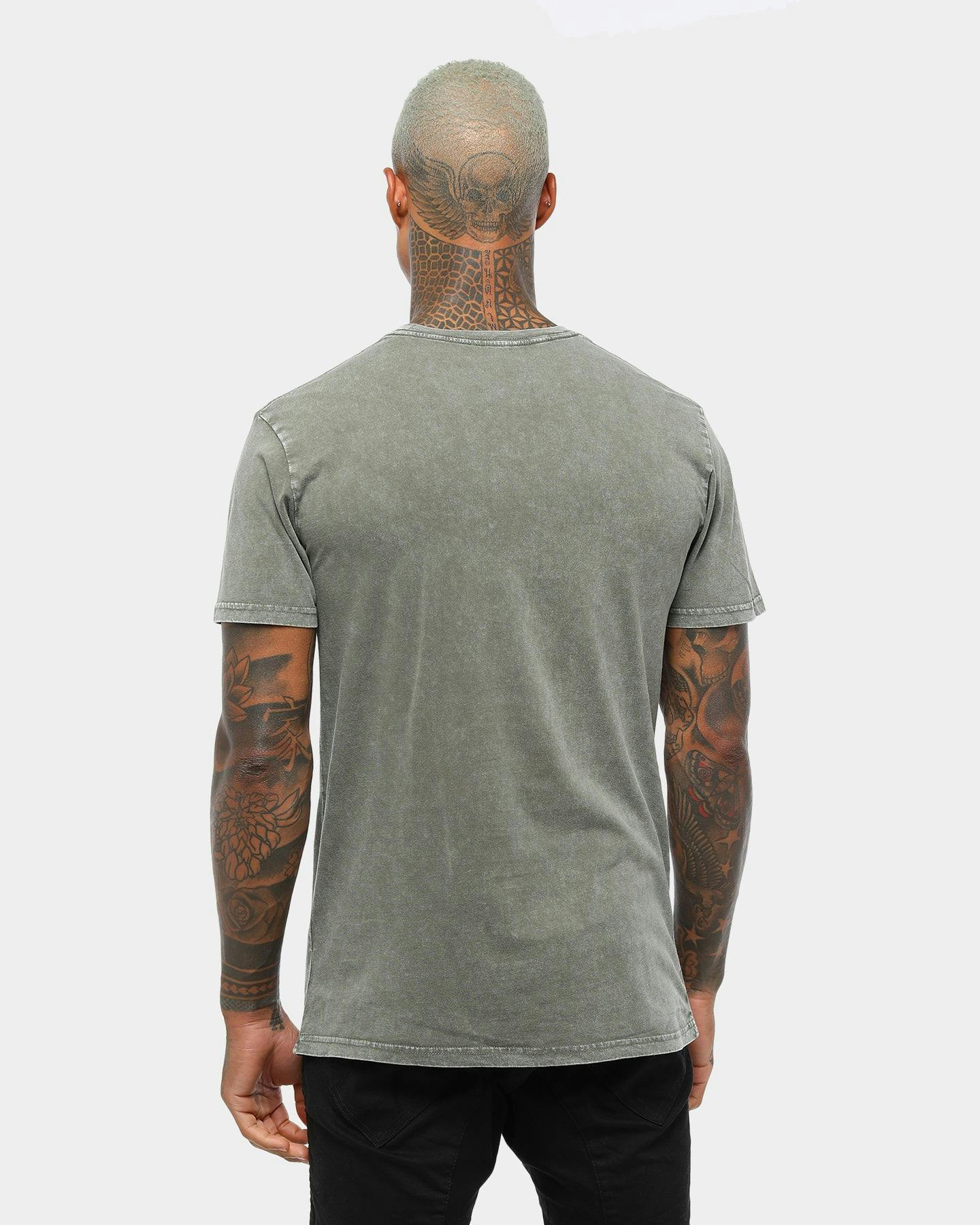 AS COLOUR Stone Wash Staple Tee Moss | Culture Kings NZ