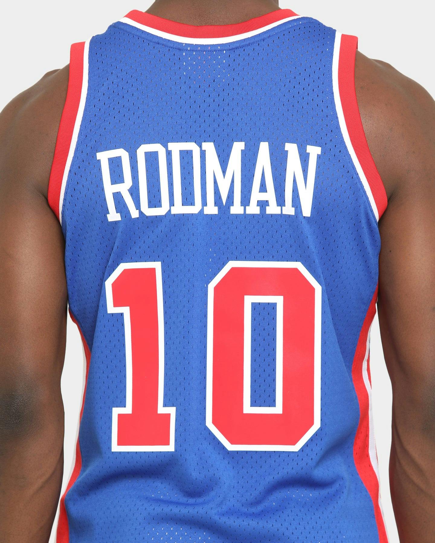 Mitchell & Ness Detroit Pistons Dennis Rodman 10 Road Swingman NBA
