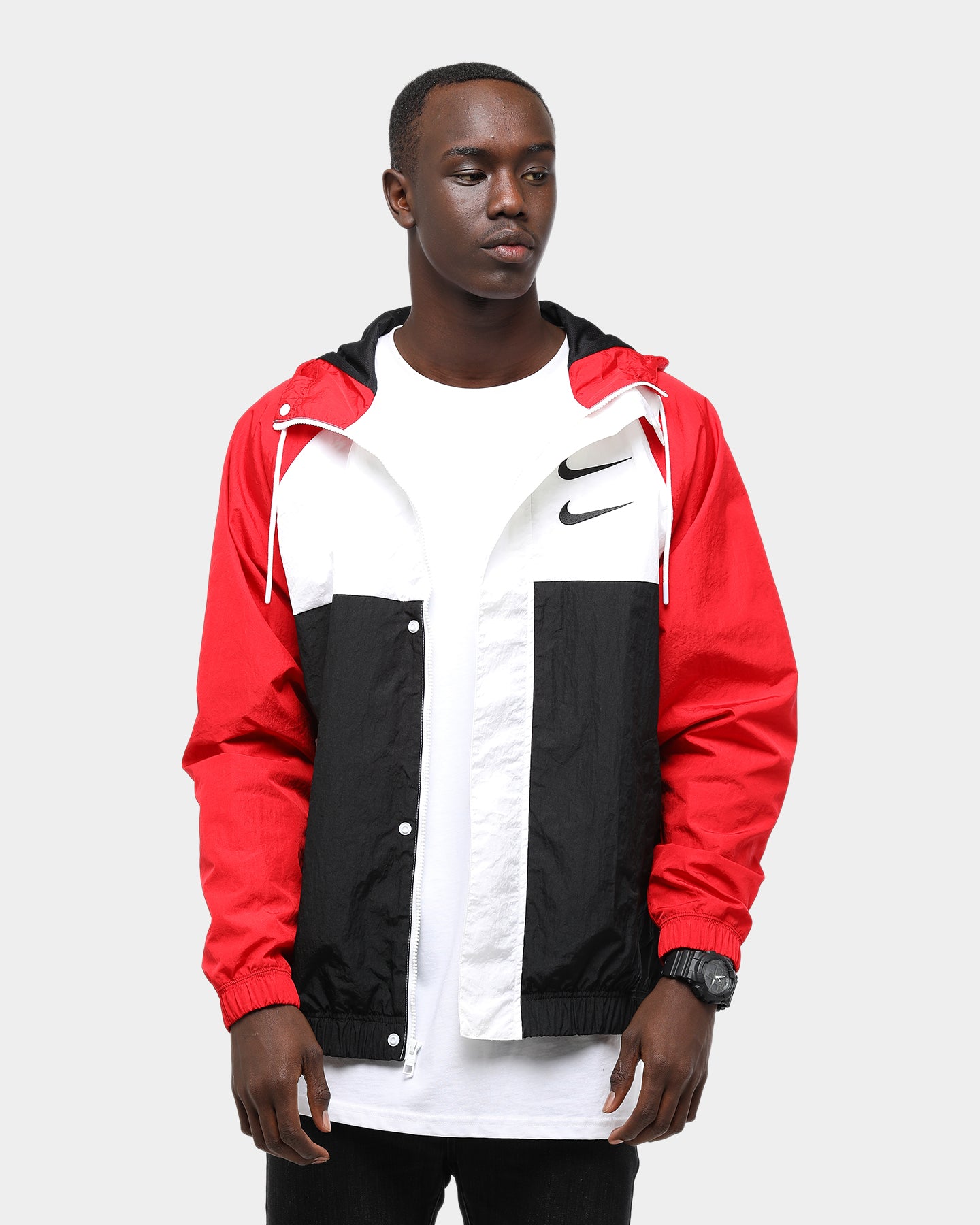 red white and black nike jacket