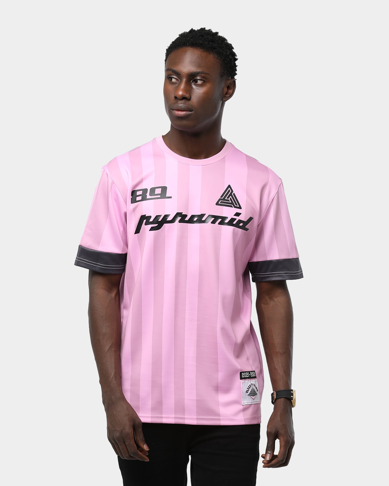pink soccer jersey